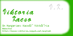 viktoria kacso business card